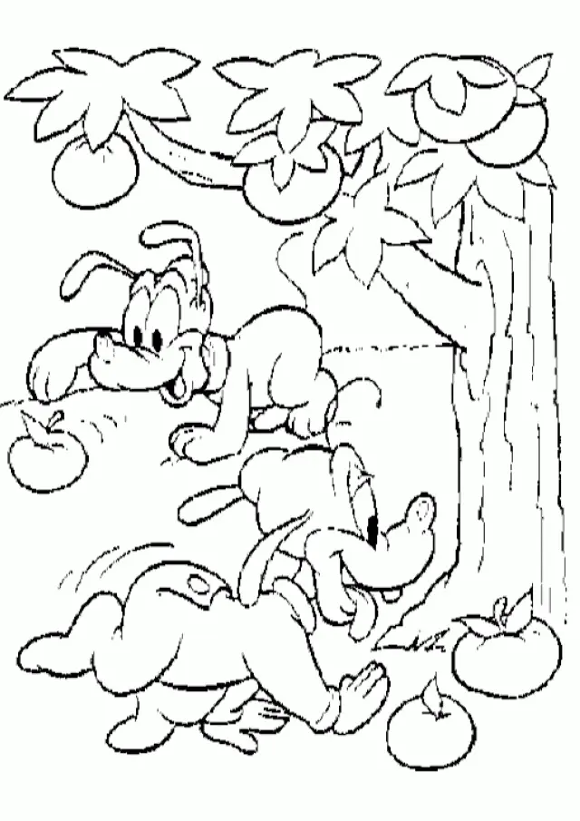 Disney Fall Coloring Pages 1