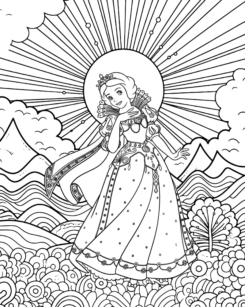Disney for Adults Coloring Page 34