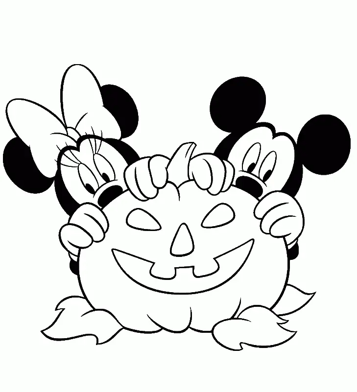 Disney Halloween Coloring Pages 22