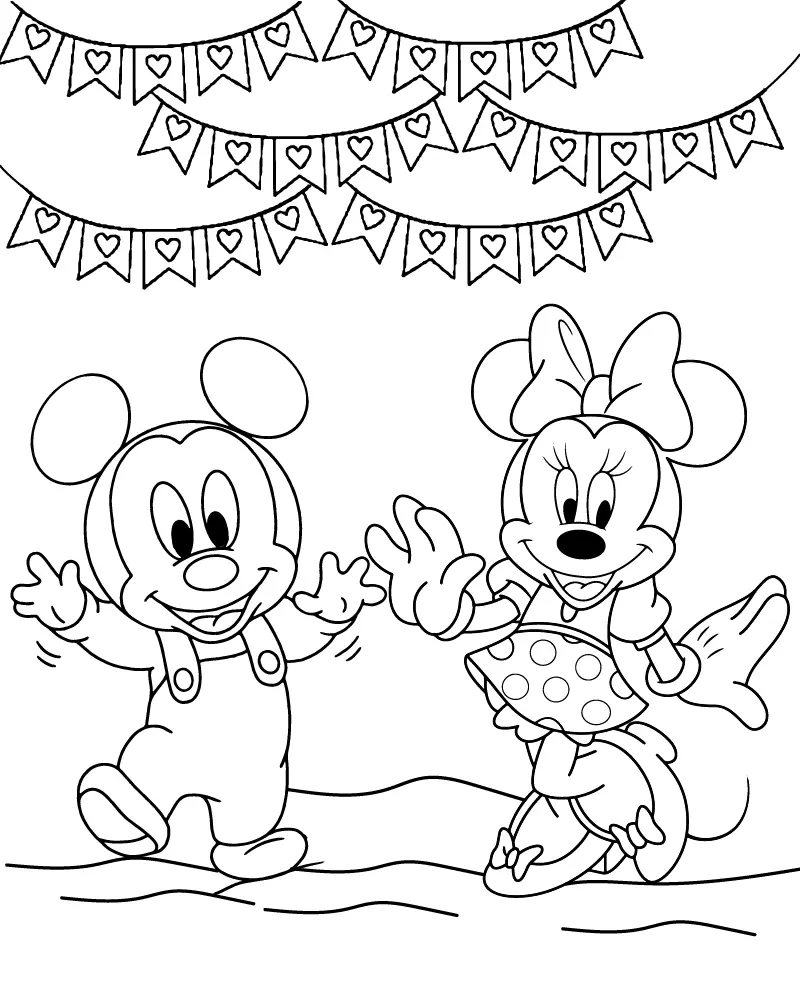 Disney Valentines Coloring Pages 10