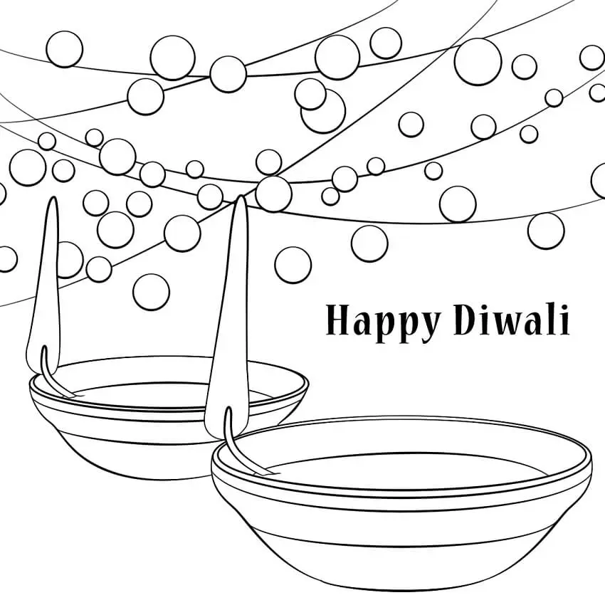 Diwali Ausmalbilder 11