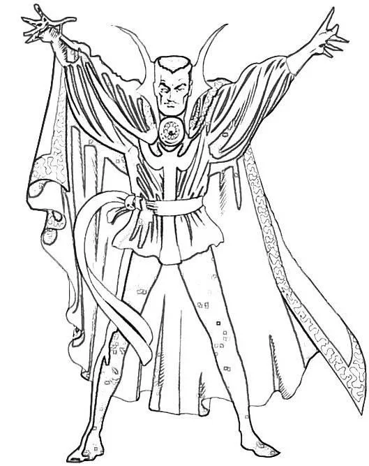 Desenhos de Doutor Estranho Ii Para Colorir 14