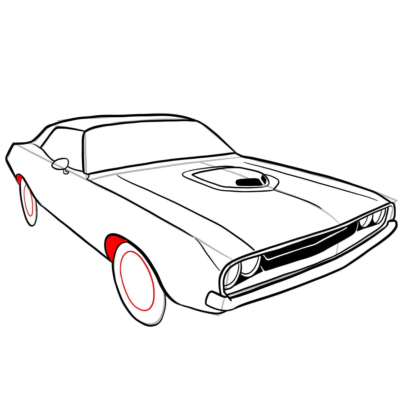Dodge Hellcat Ausmalbilder 16