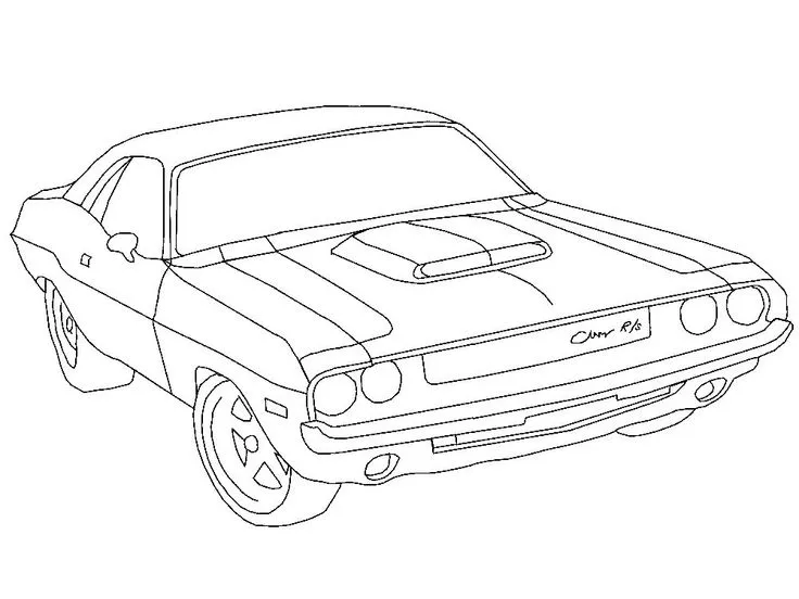 Dodge Hellcat Ausmalbilder 17
