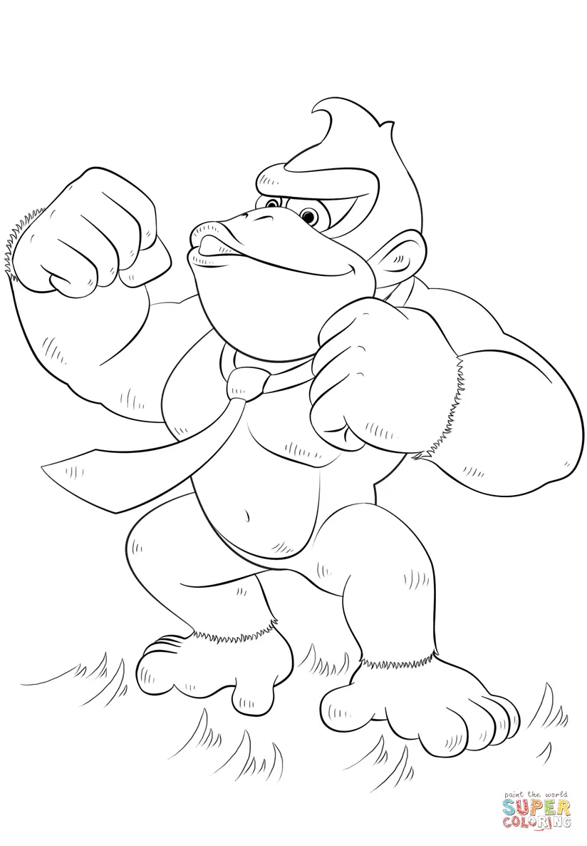 Donkey Kong Ausmalbilder 18