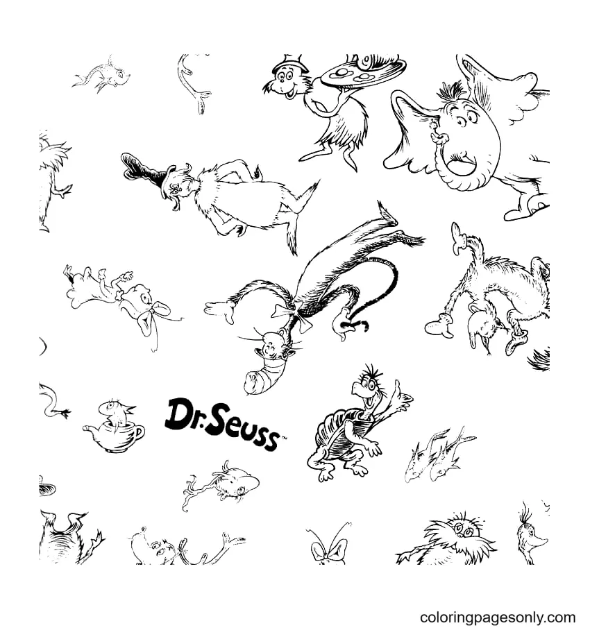 Dr Seuss Ausmalbilder 11