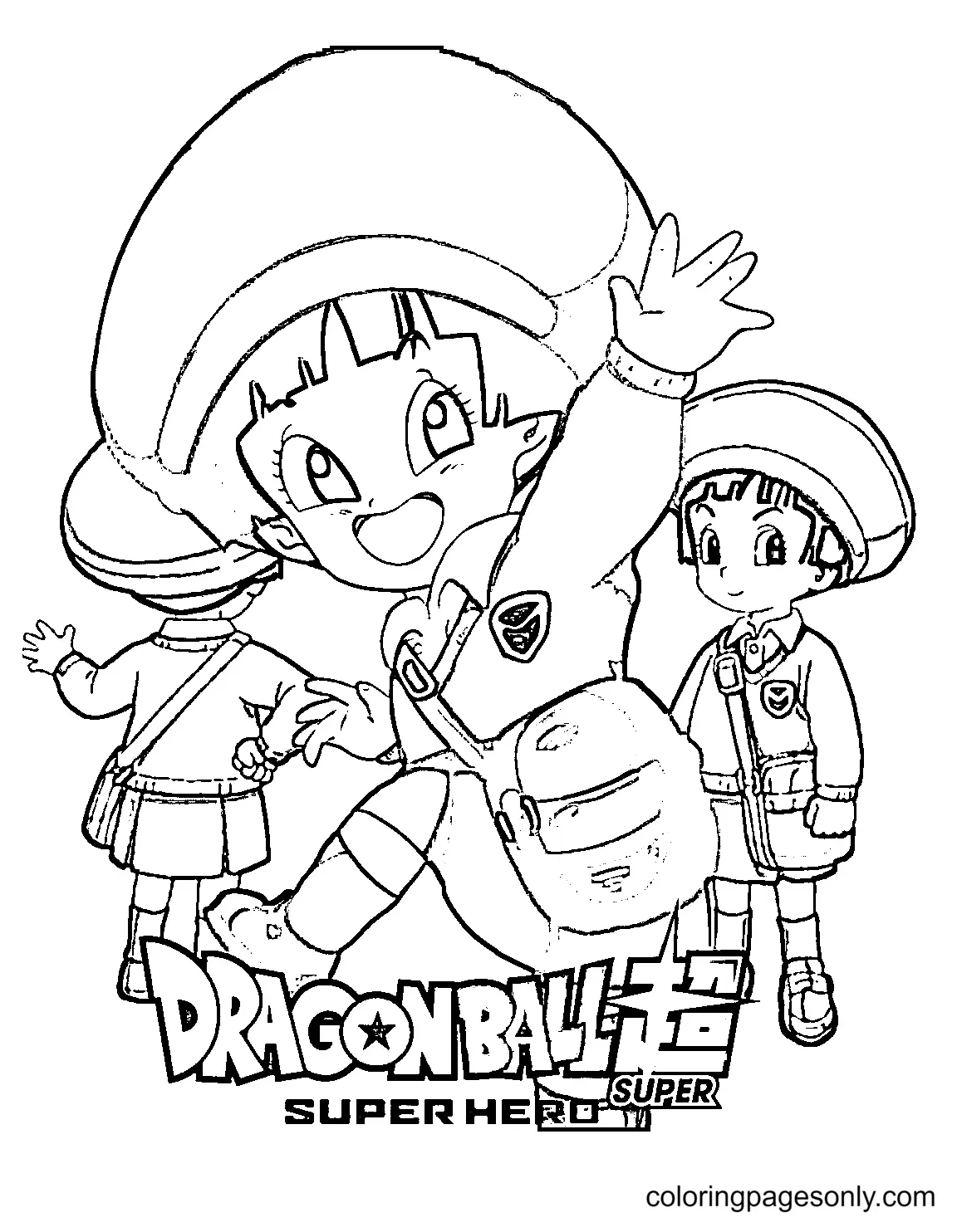 Dragon Ball Super Super Hero Coloring Pages 14