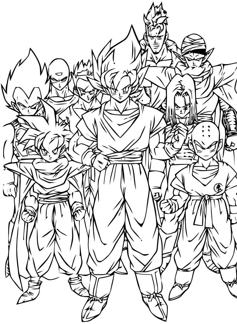 Dragon Ball Z Coloring Pages 11