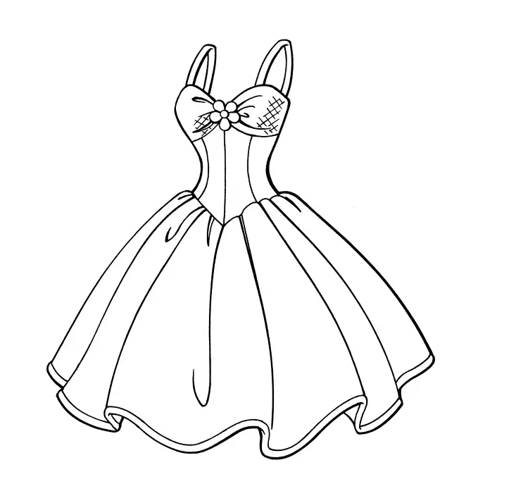 Dress Coloring Pages 18