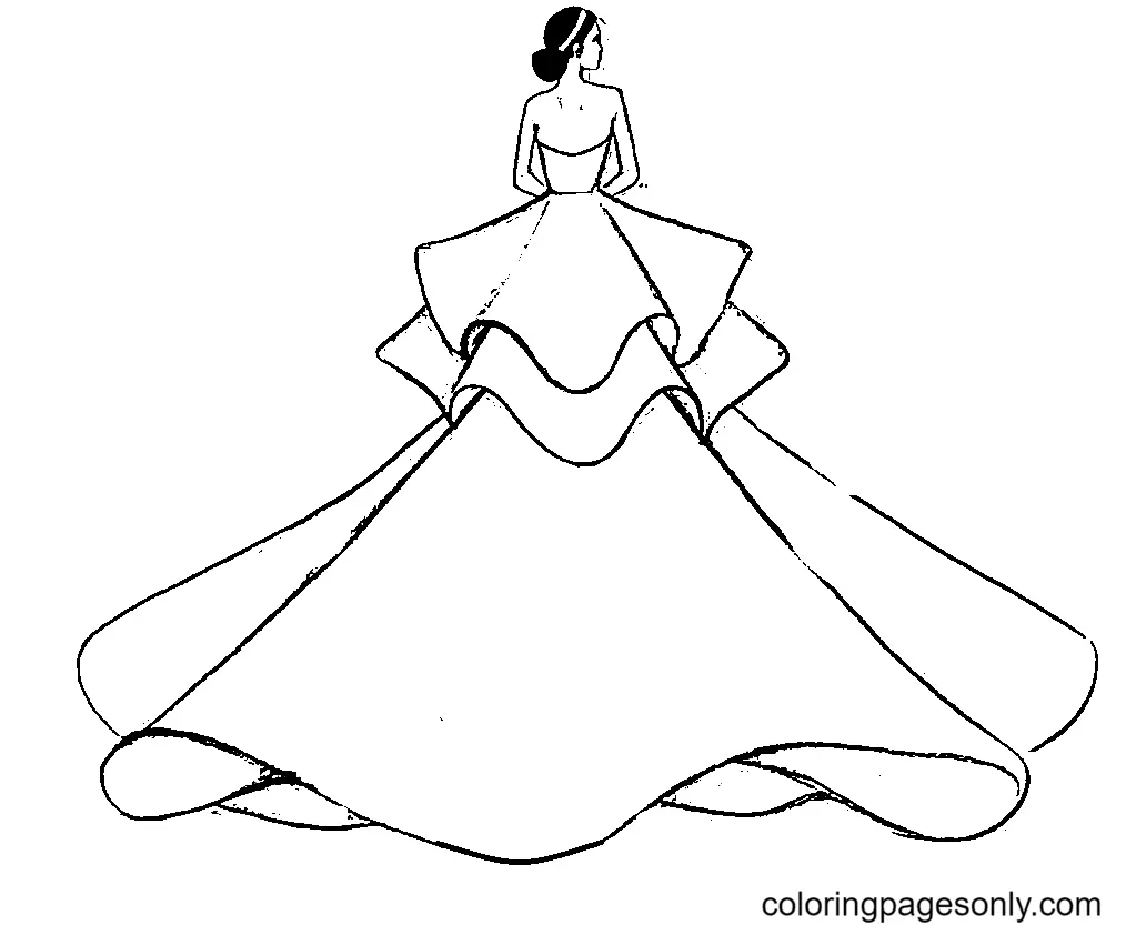 Desenhos de Dress Para Colorir 25