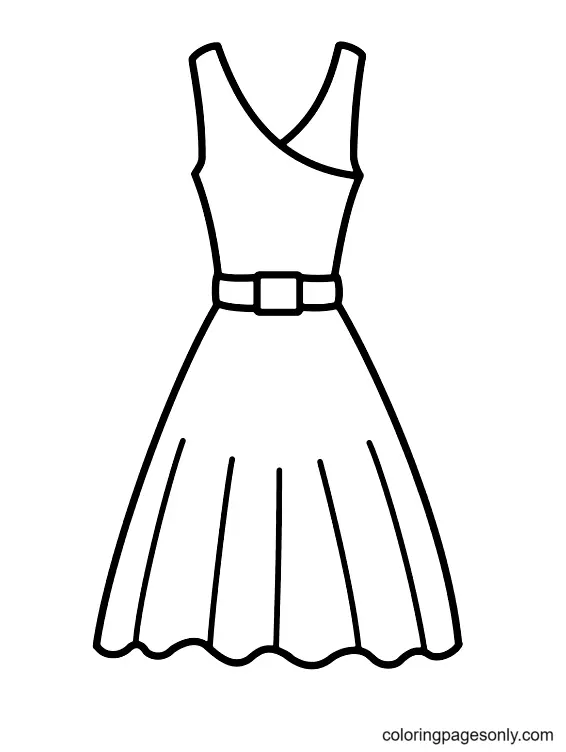 Desenhos de Dress Para Colorir 29