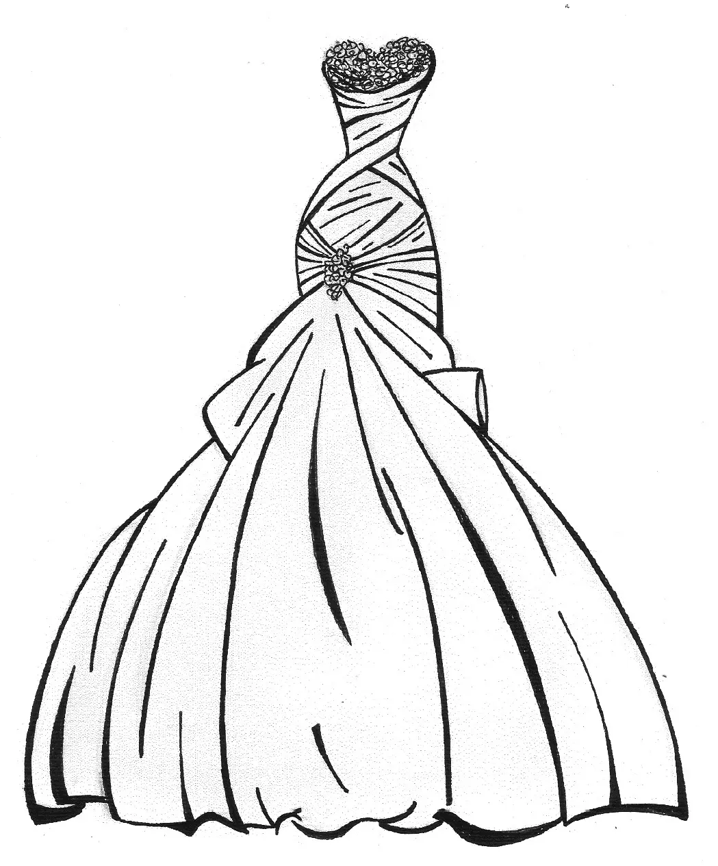 Desenhos de Dress Para Colorir 36