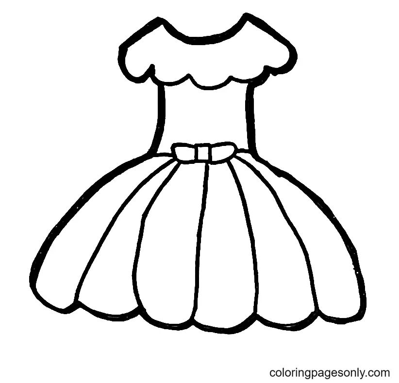 Desenhos de Dress Para Colorir 44