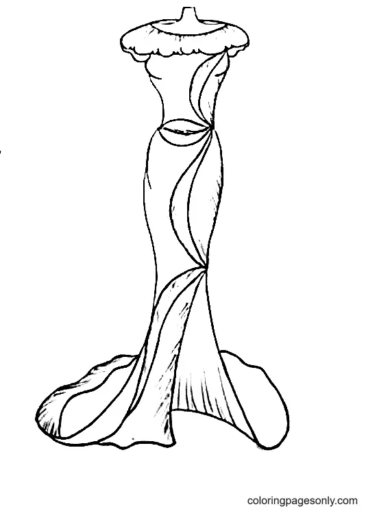 Dress Coloring Pages 60