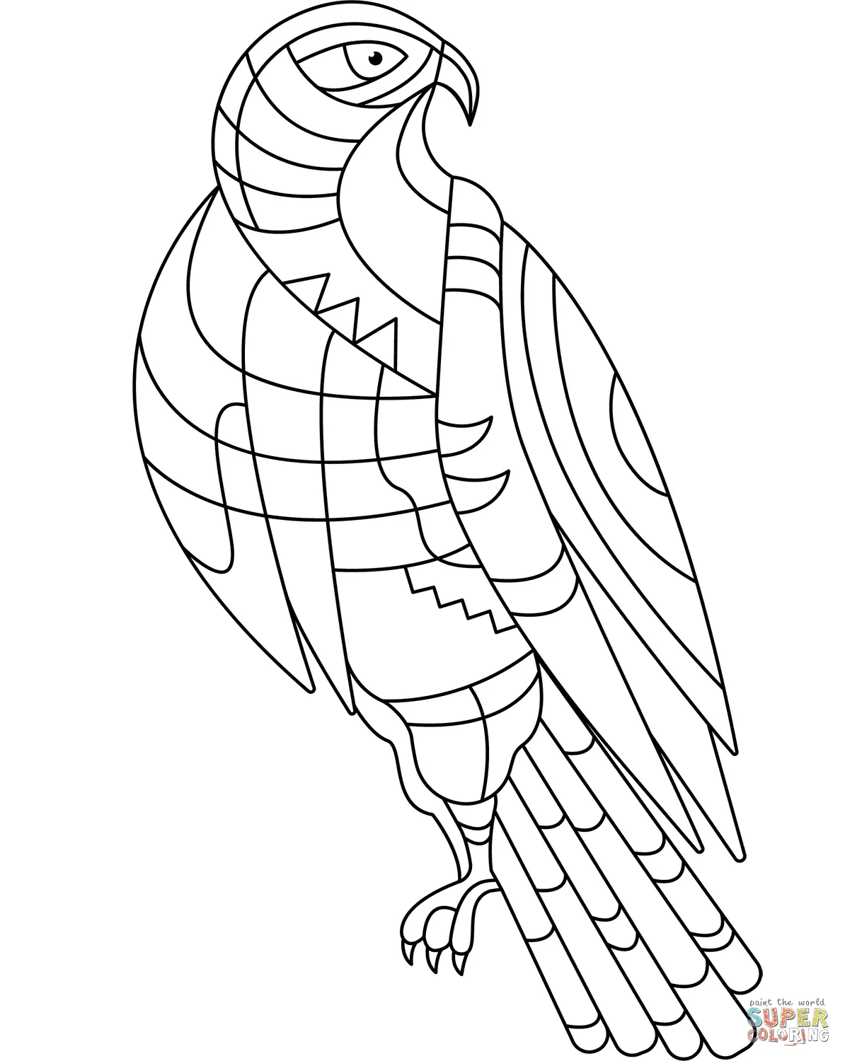 Eagle Coloring Pages 16