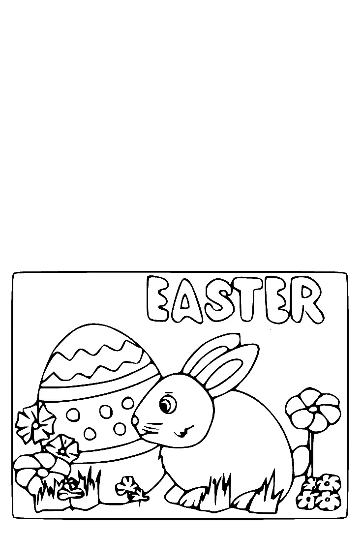 Easter Card Coloring Pages 26