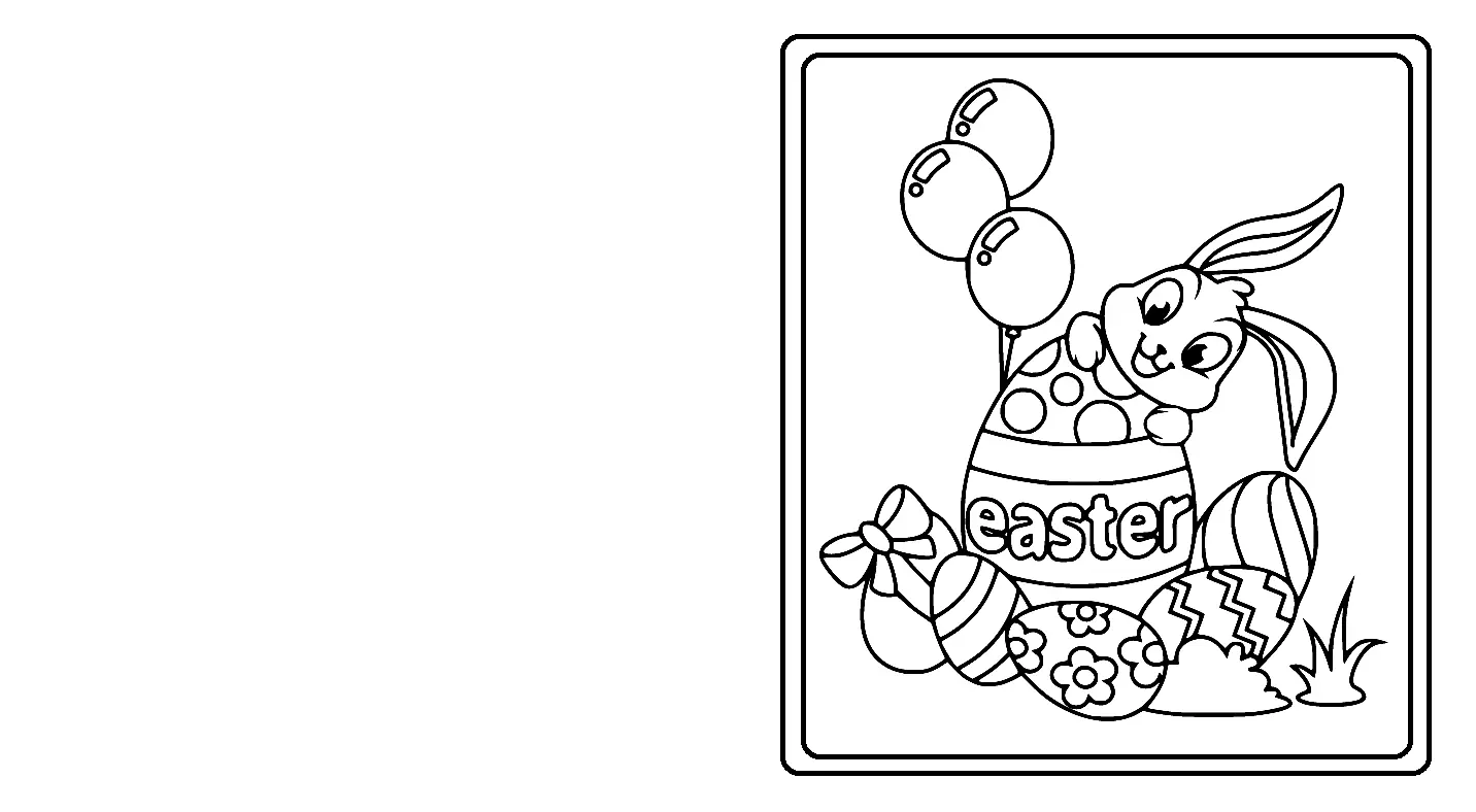 Easter Card Coloring Pages 38