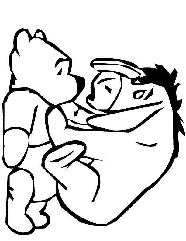 Eeyore Coloring Pages 4
