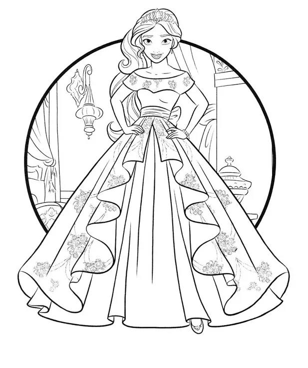 Desenhos de Elena de Avalor Para Colorir 12