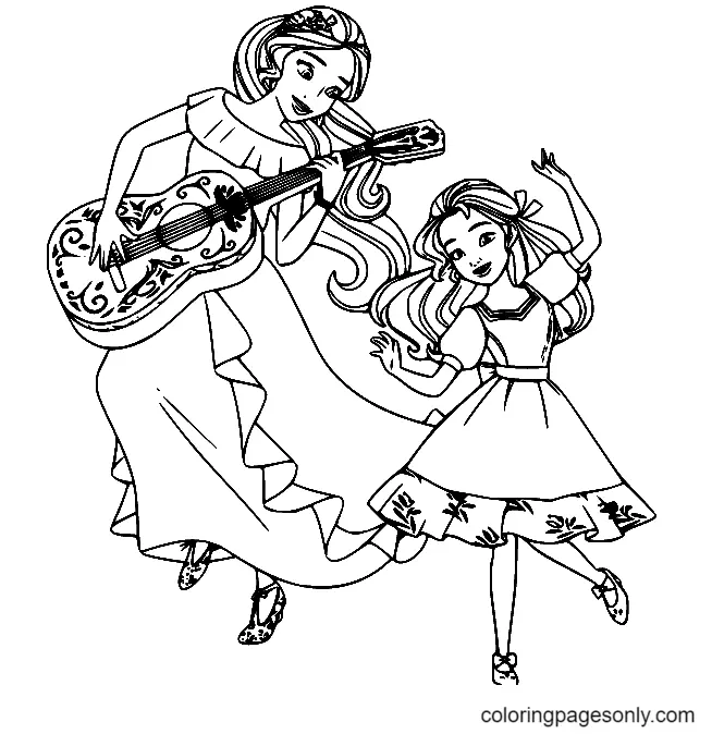 Elena of Avalor Coloring Pages 13