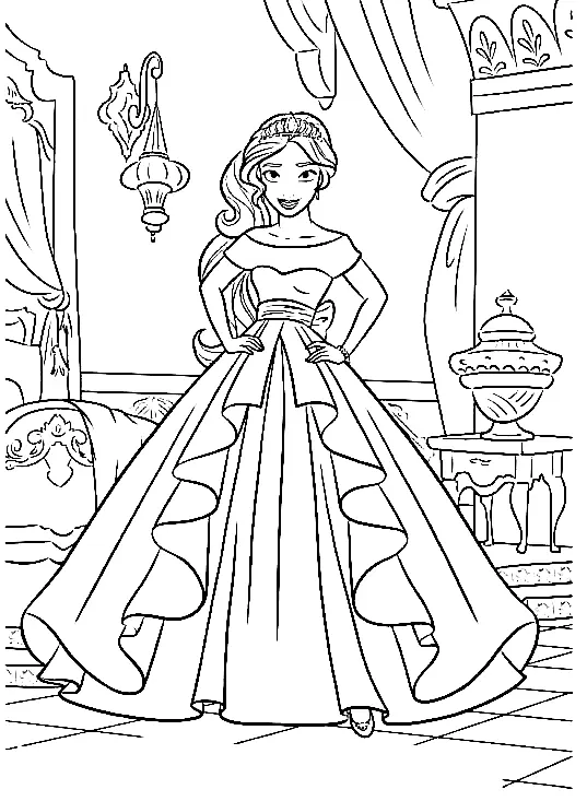 Elena of Avalor Coloring Pages 5