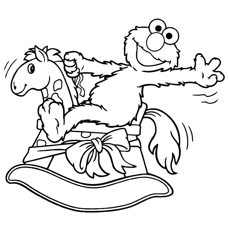 Elmo Coloring Pages 15