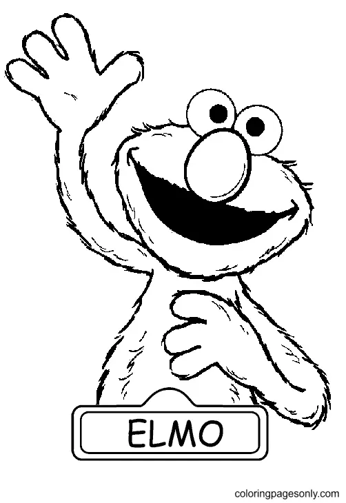 Elmo Coloring Pages 24
