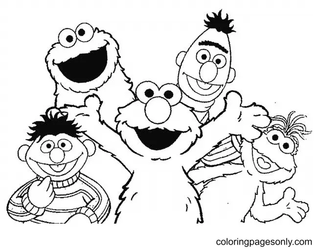 Elmo Coloring Pages 6