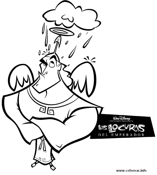 Desenhos de A Nova Onda Do Imperador Para Colorir 13
