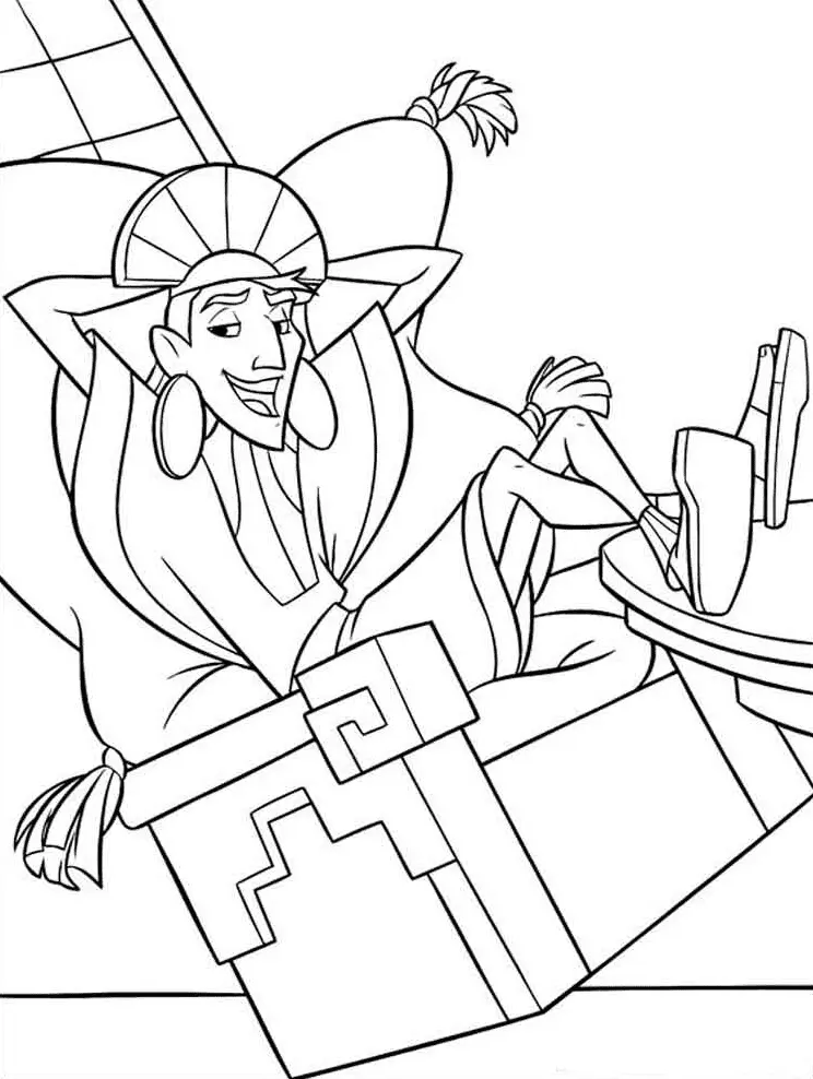 Desenhos de A Nova Onda Do Imperador Para Colorir 25