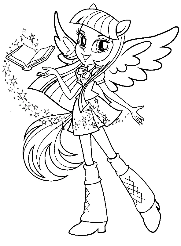 Equestria Girls Ausmalbilder 1
