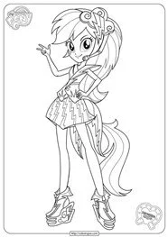 Equestria Girls Ausmalbilder 14
