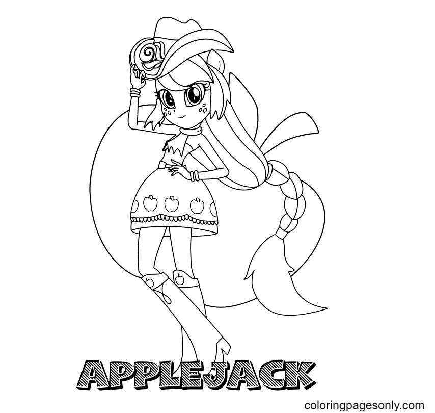 Equestria Girls Coloring Pages 18