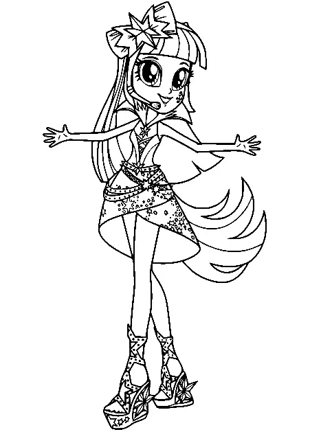 Equestria Girls Ausmalbilder 23