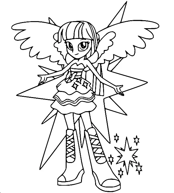 Equestria Girls Ausmalbilder 29