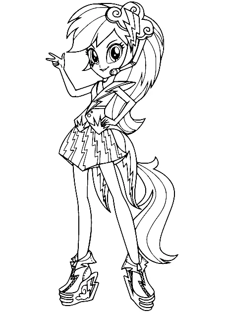 Equestria Girls Ausmalbilder 30