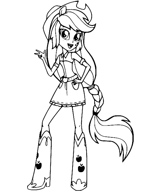 Equestria Girls Para Colorear 38