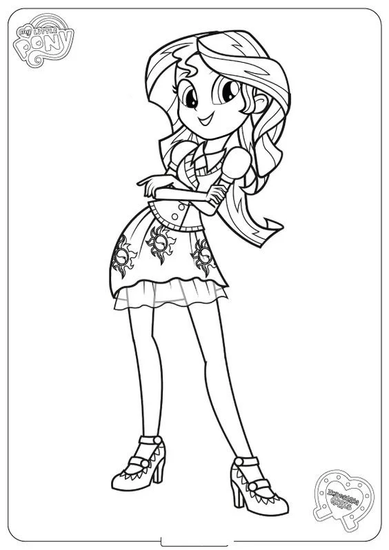 Equestria Girls Ausmalbilder 4