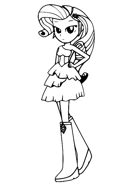 Equestria Girls Para Colorear 41