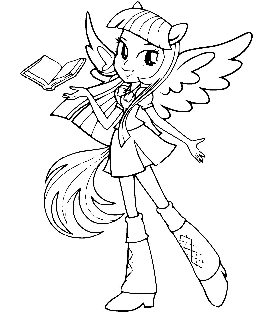 Equestria Girls Para Colorear 46