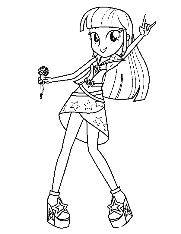 Equestria Girls Ausmalbilder 49