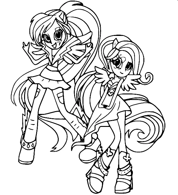 Equestria Girls Ausmalbilder 51