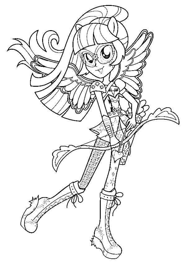 Equestria Girls Ausmalbilder 57