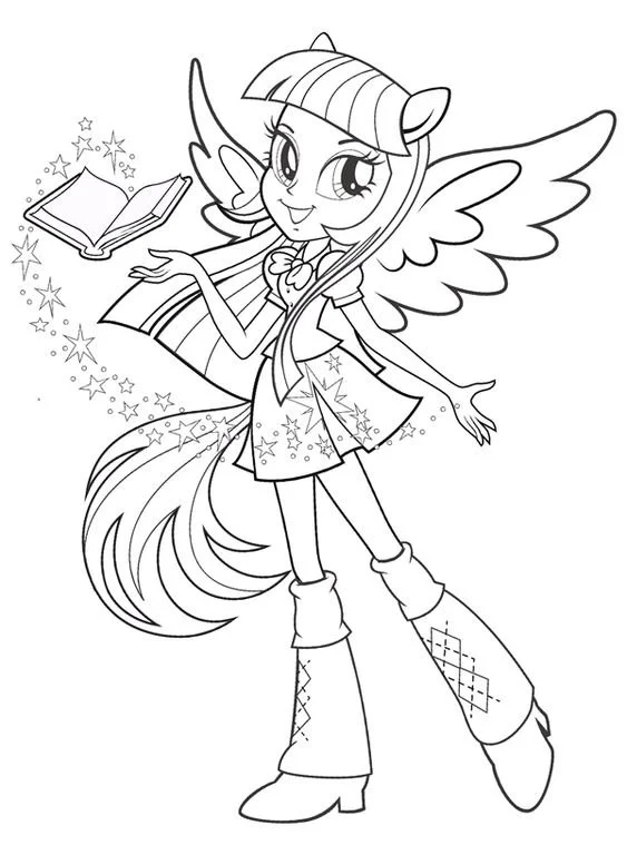 Equestria Girls Ausmalbilder 6