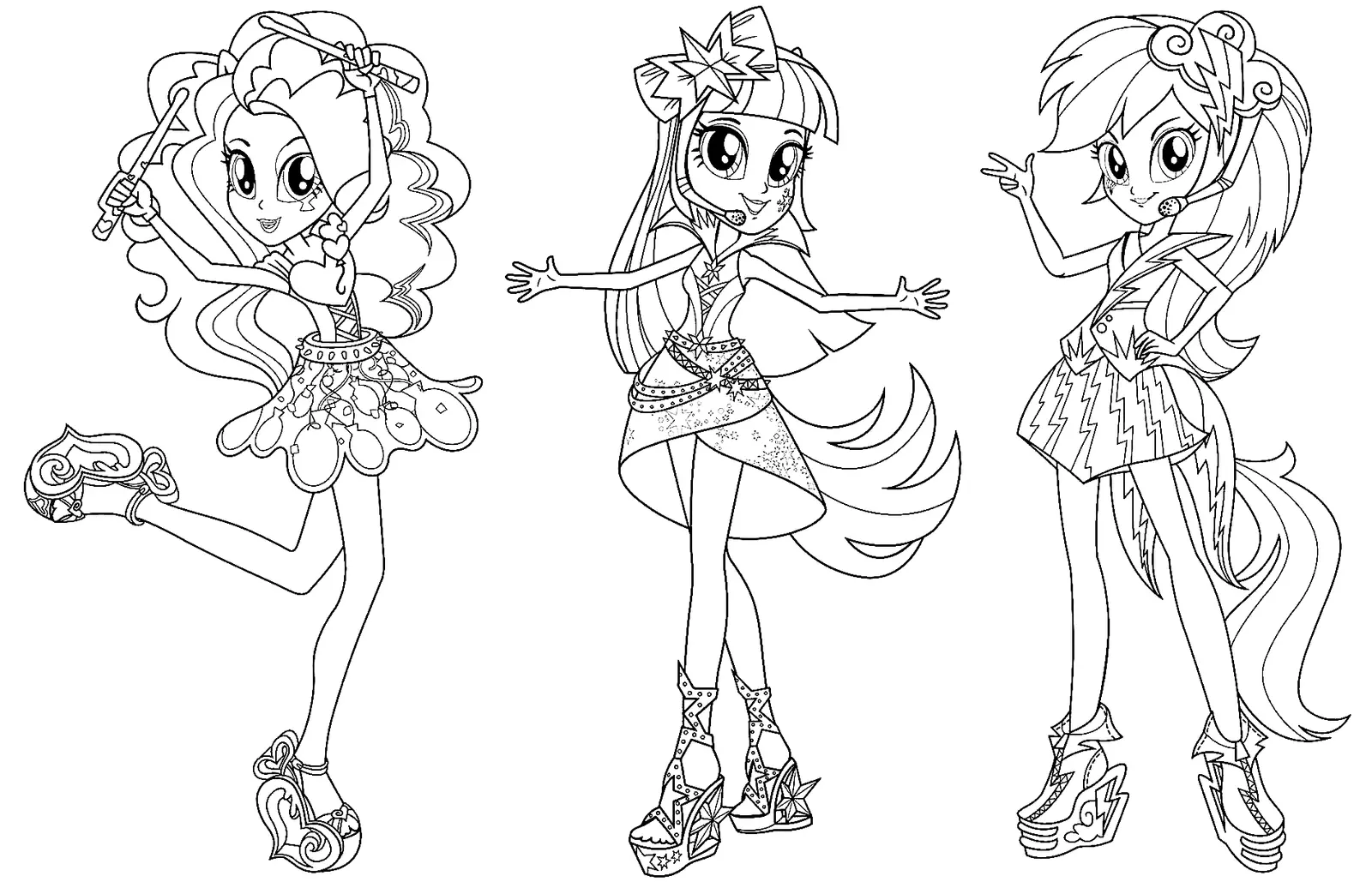 Desenhos de Equestria Girls Para Colorir 74