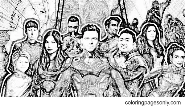 Eternals Ausmalbilder 10