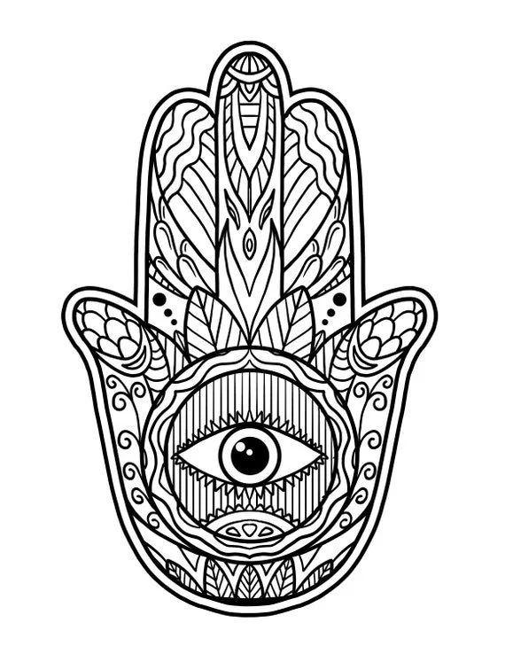 Böse Augen Ausmalbilder 3
