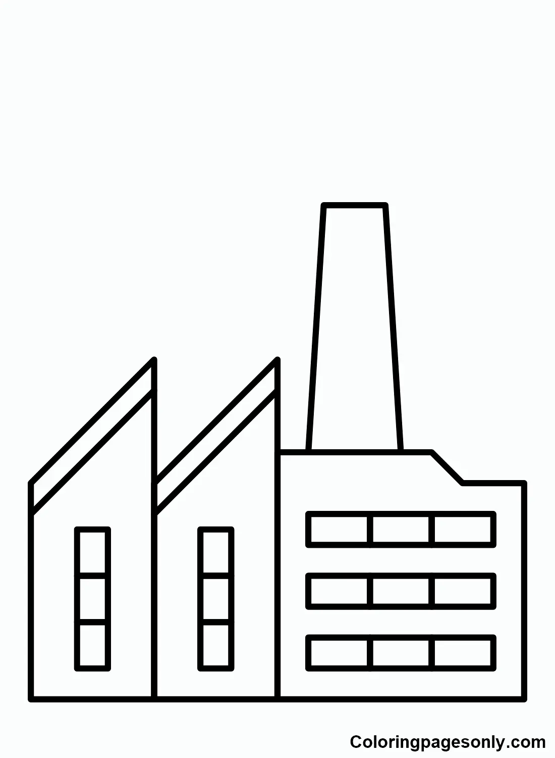 Desenhos de Fabrica Para Colorir 1