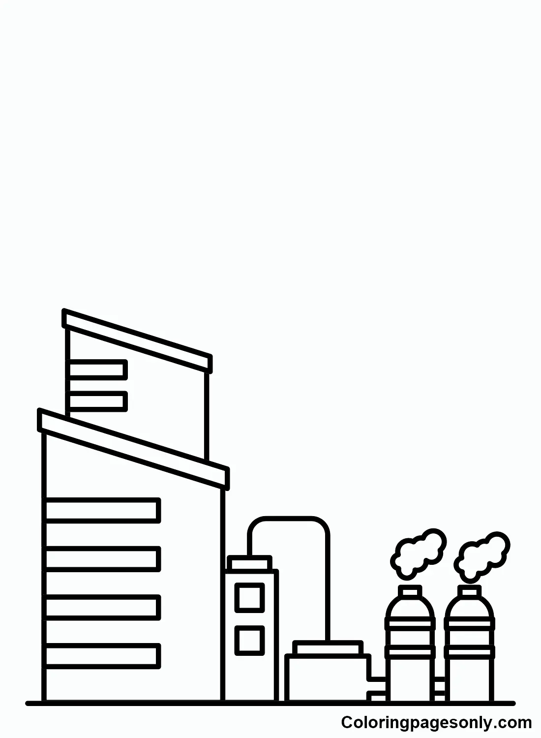 Desenhos de Fabrica Para Colorir 3