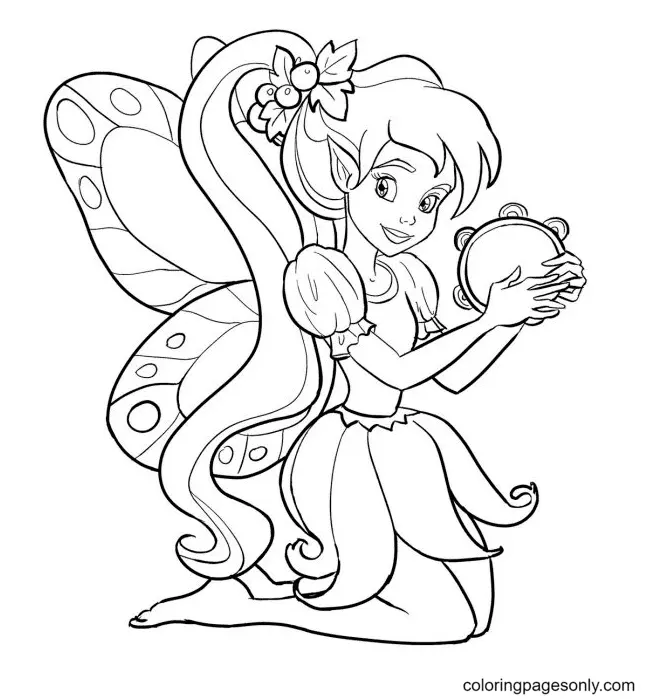 Desenhos de Fadas Para Colorir 32